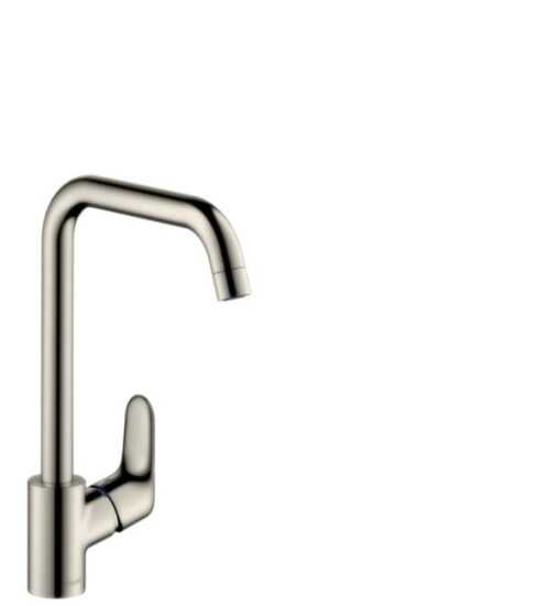 Drezová batéria Hansgrohe Focus s otočným ramienkom vzhled nerezu 31821800