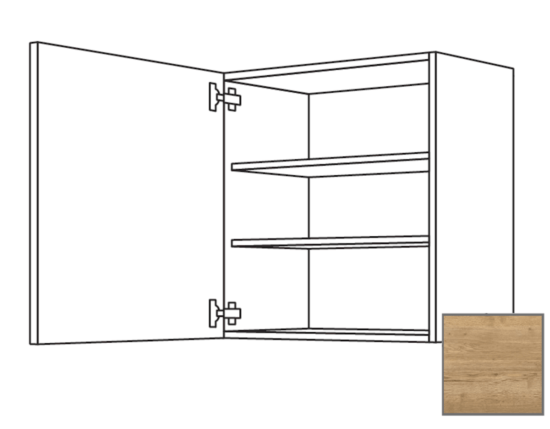 Kuchynská skrinka horní Naturel Sente24 s dvierkami 60x72x35 cm dub sierra 405.W601.L