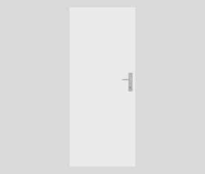 Protipožiarne dvere Naturel Technické pravé 80 cm biela