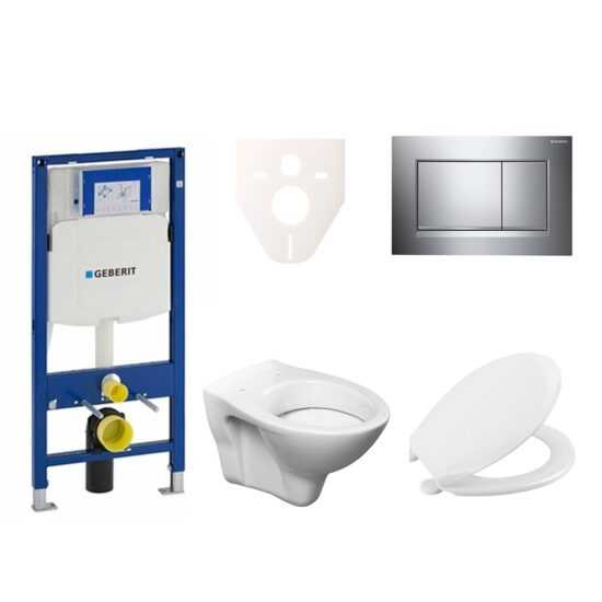 Závesný set WC S-line + modul Geberit Duofix s tlačidlom Sigma 30 (chróm lesk/mat) 111.300.00.5 NR6