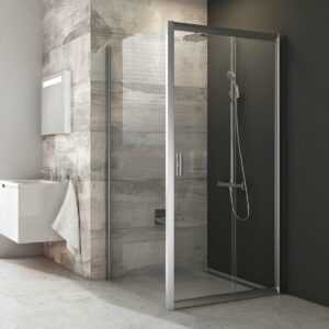 Bočná zástena k sprchovacím dverám 90x190 cm Ravak Blix chróm matný 9BH70U00Z1