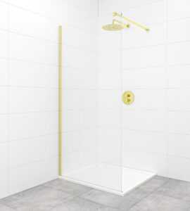 Sprchová zástena Walk-In / dveře 90 cm SAT Walk-in vo farbe profilu zlatá lesk SATBWI90PRZ