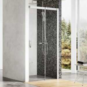 Sprchové dvere 100x195 cm pravá Ravak Matrix chróm matný 0WPA0U00Z1