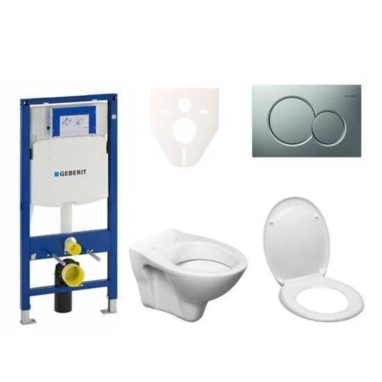 Cenově zvýhodněný závěsný WC set Geberit do lehkých stěn / předstěnová + WC S-Line S-line Pro 111.300.00.5ND3