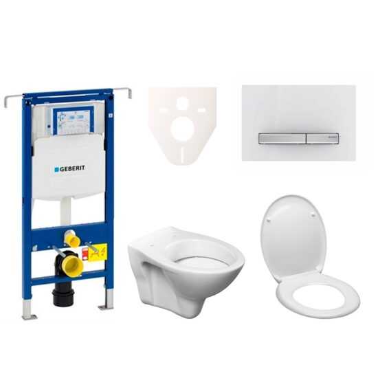 Cenovo zvýhodnený závesný WC set Geberit do ľahkých stien / predstenová montáž + WC S-Line S-line Pro 111.355.00.5ND8