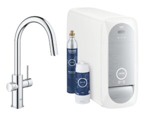 Drezová batéria Grohe Blue Home s vyťahovacou sprškou chróm 31541000