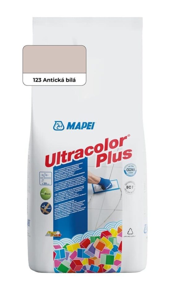 Škárovacia hmota Mapei Ultracolor Plus Antická biela 2 kg CG2WA MAPU2123