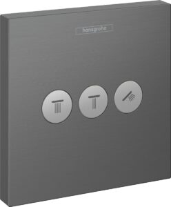 Ventil Hansgrohe ShowerSelect bez podomietkového telesa kartáčovaný čierny chróm 15764340