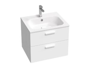 Kúpeľňová skrinka pod umývadlo Ravak Chrome II 60x50x49 cm biely lesk X000001776