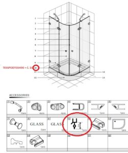 Náhradný diel Anima Glass TESSPODTGS490